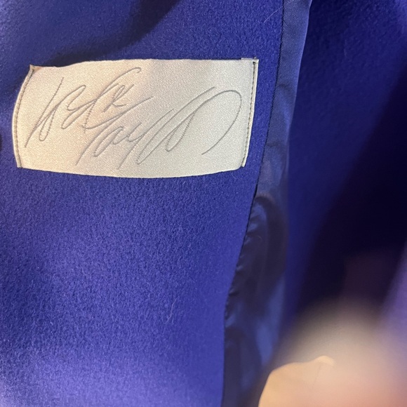 Gorgeous Purple Perry Ellis Wool coat Sz 10 - Picture 5 of 8